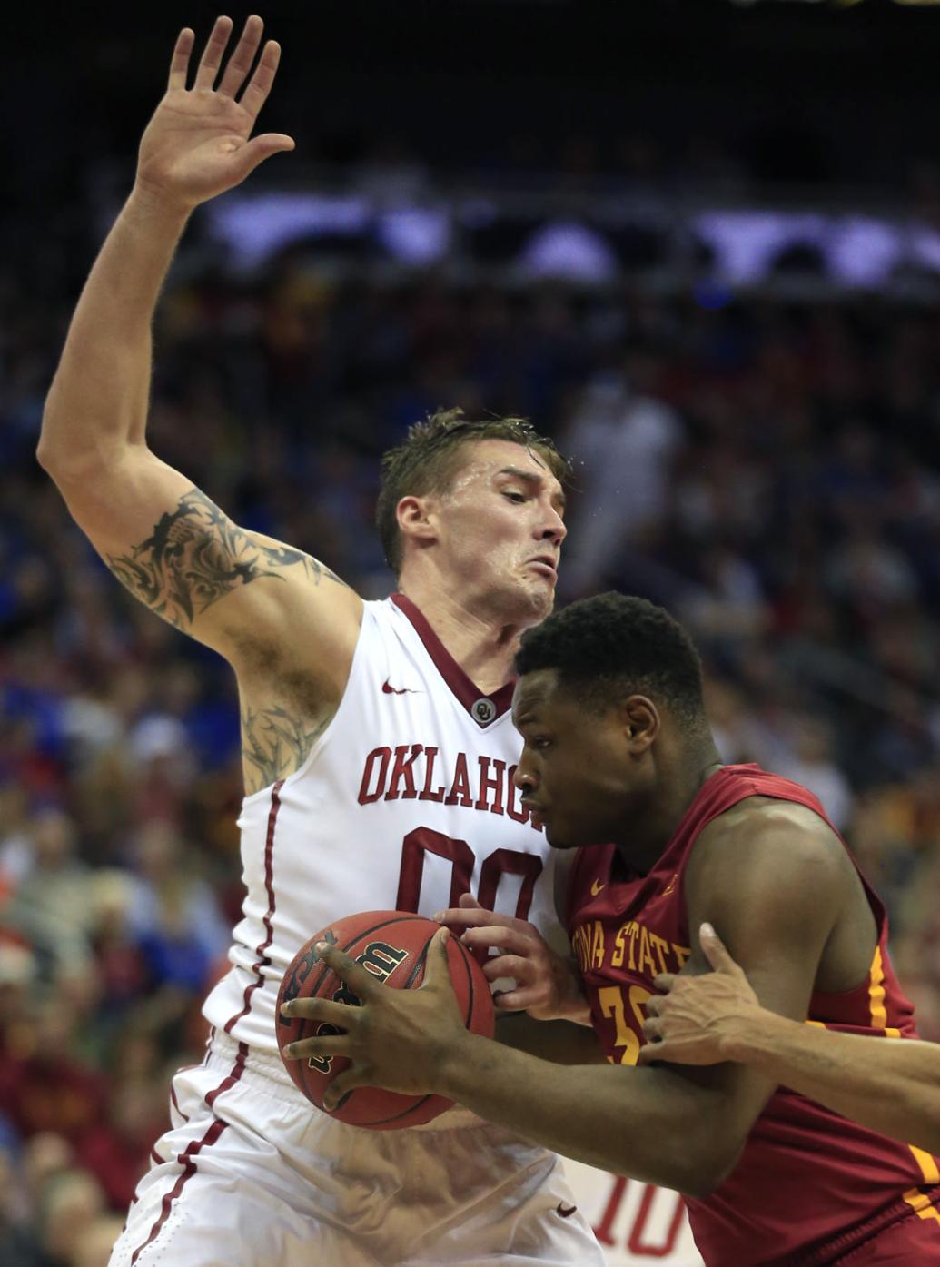 Oklahoma basketball Ryan Spangler gets redemption against Iowa State