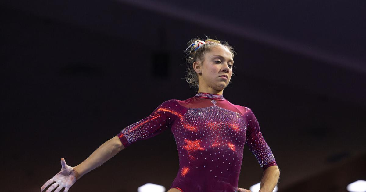 OU women's gymnastics scores a 196.6625 in NCAA semifinals | Sports | oudaily.com ou-women-s-gymnastics-scores-a-196-6625-in-ncaa-semifinals-sports-oudaily-com
