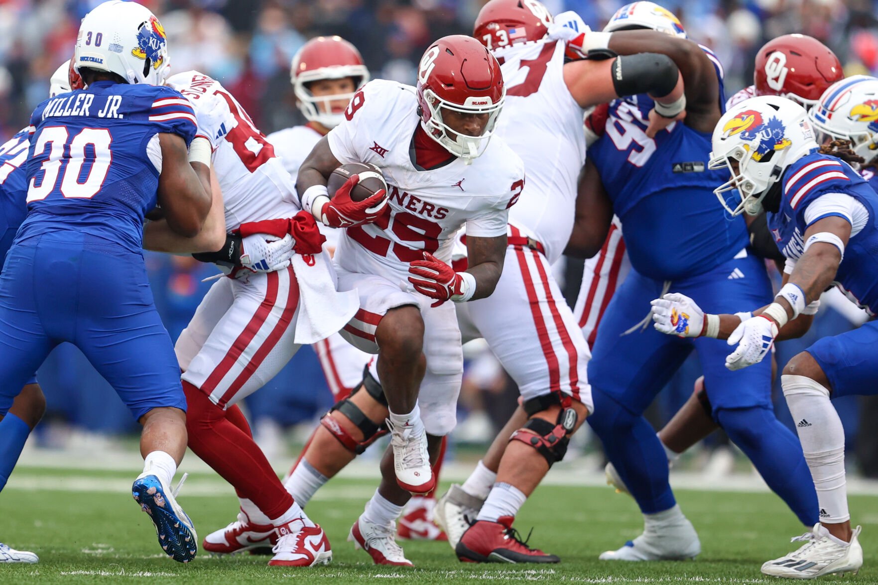 How Tawee Walker's Injury Hampered OU's Offense Vs. Kansas | Sports ...