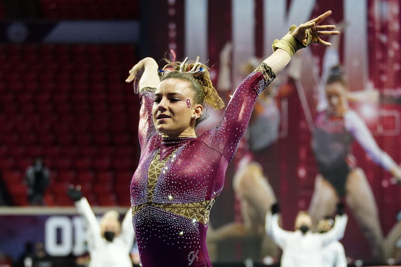 OU women's gymnastics Anastasia b named finalist for AAI Award