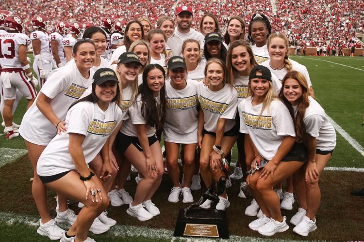 OU gymnastics team and Baker Mayfield