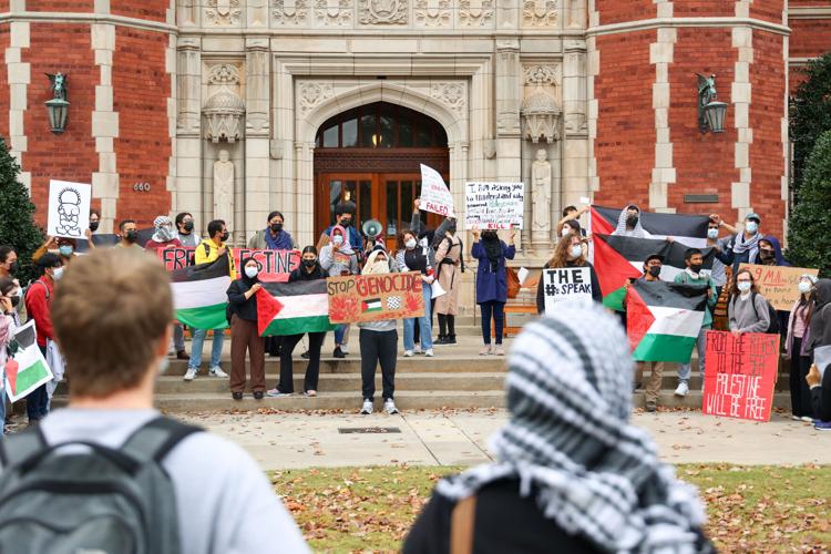 Students walk out in support of Palestine, give demands News