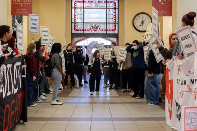 OU Students for Justice in Palestine protest