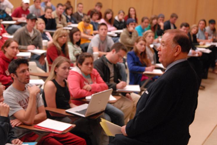 David Boren in class