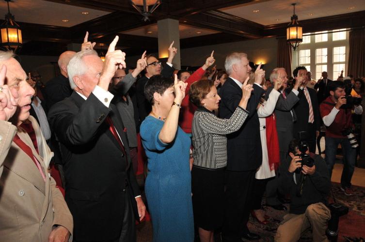 Molly Shi Boren sings OU Chant