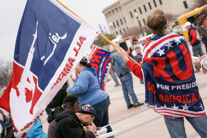 Trump flags