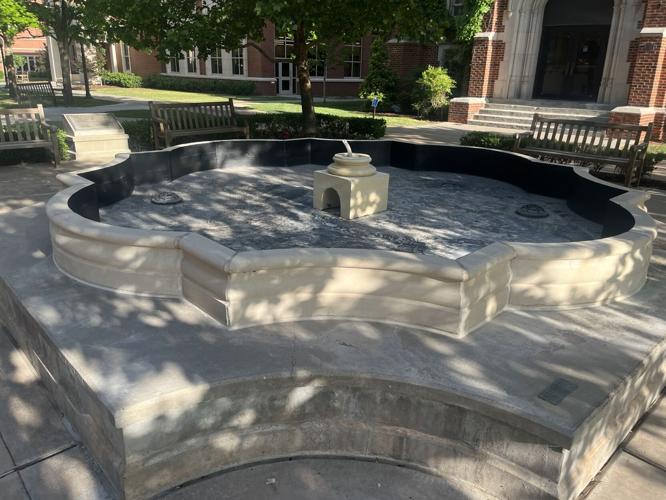 Damaged Engineering Quad fountain
