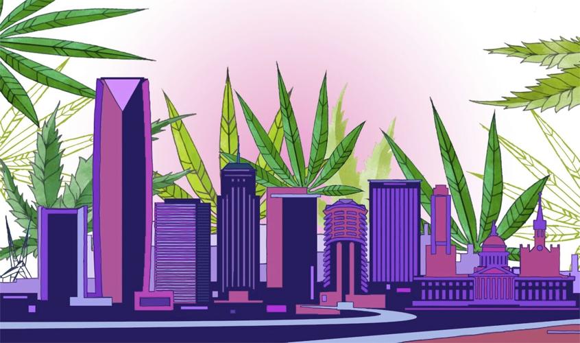 Marijuana vote skyline