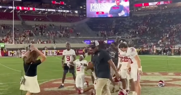 Alabama employee disrupts OU football celebrations following upset