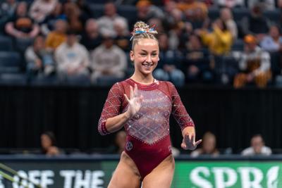 Oklahoma Sooners-Women's gymnastics Collegiate quad-meet