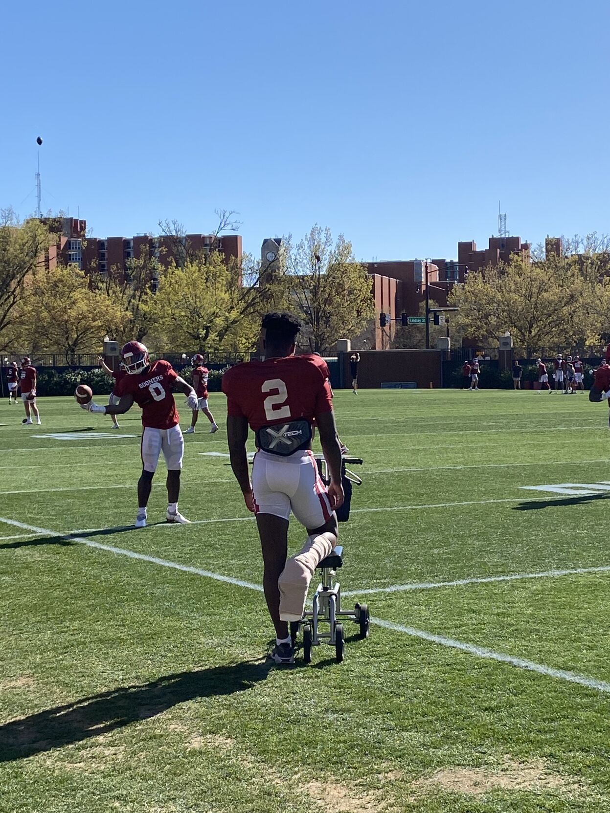 OU Football: Jovantae Barnes Seen On Scooter At Practice | Sports ...