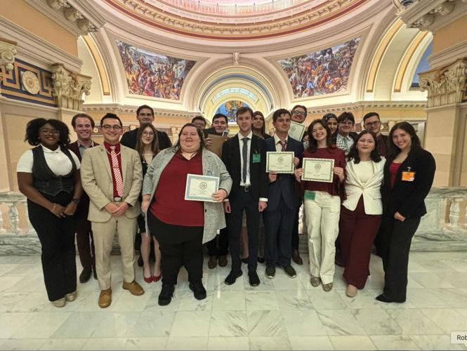 OU Oklahoma Intercollegiate Legislature Delegation.