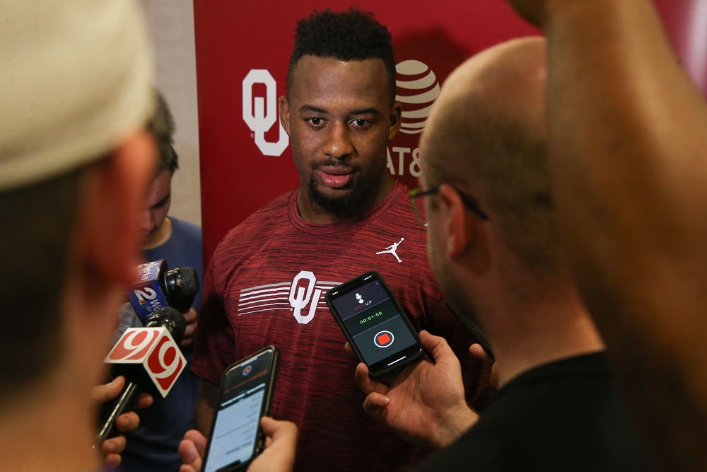 OU football Jalen Hurts meets press for first time as starting