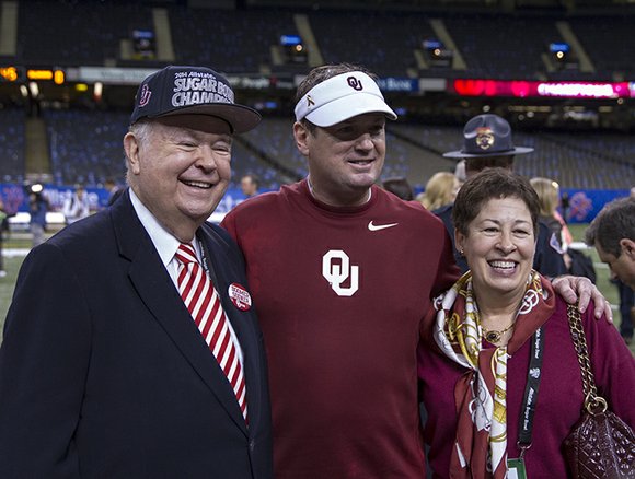 David Boren, Bob Stoops, Molly Shi Boren