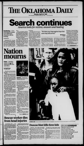 April 24, 1995, edition of the Oklahoma Daily
