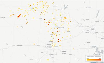 Oklahoma Geological Survey Earthquake Map Oklahoma Geological Survey director expects state's earthquakes to 