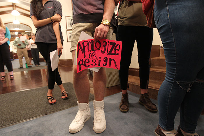 "Apologize or Resign"