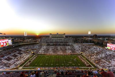Stadium sunset