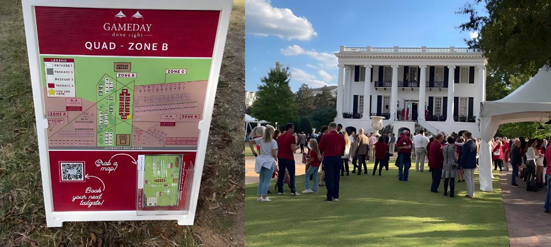 Tailgating map and President's House