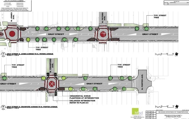 Map of Gray Street construction