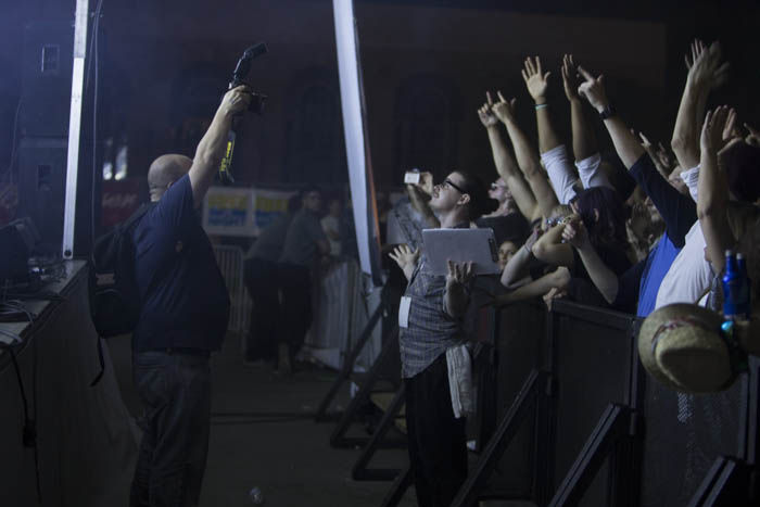Crowd cheers