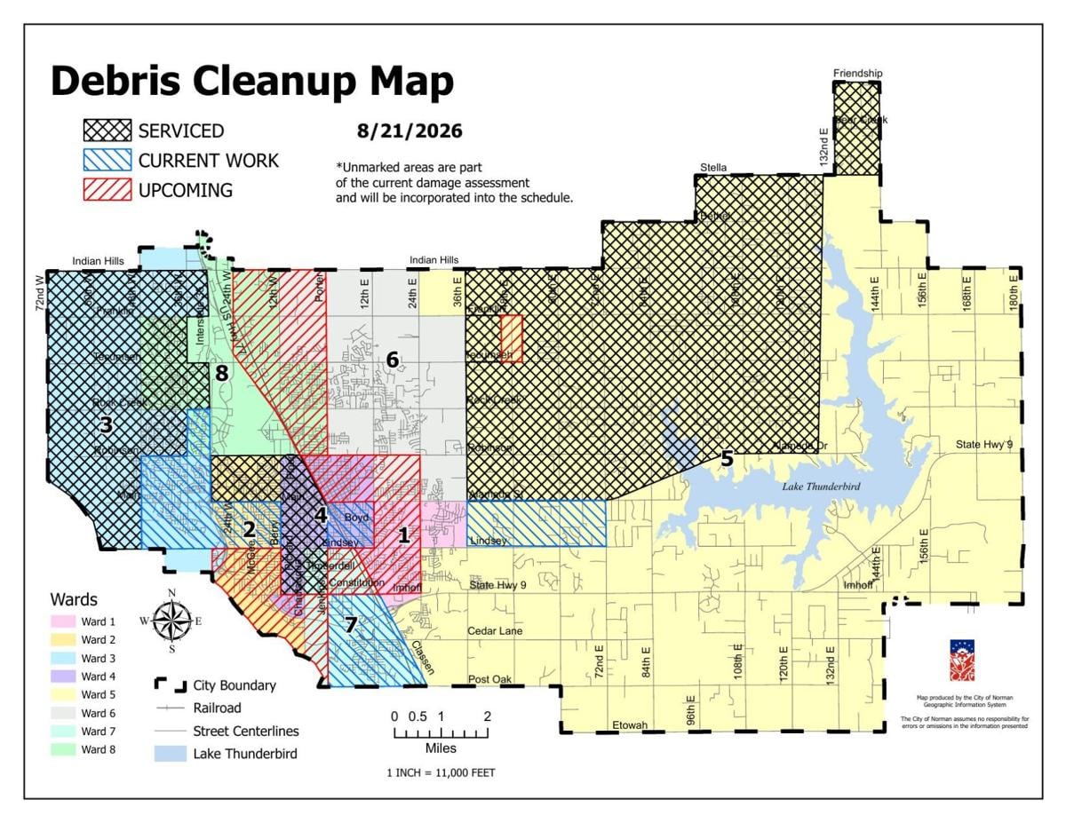 City cleanup progress map: Aug. 21, 2026