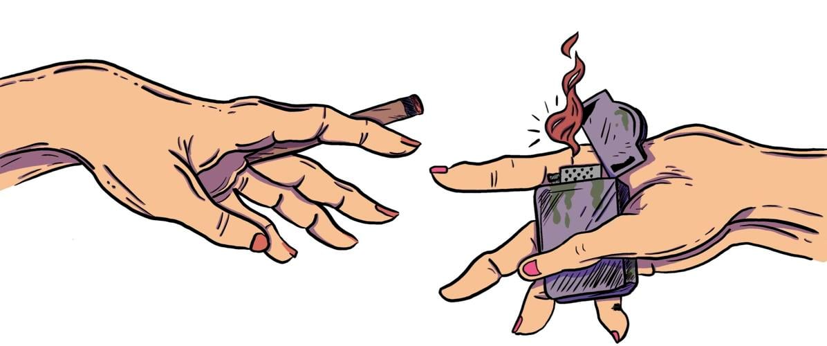Marijuana vote hands