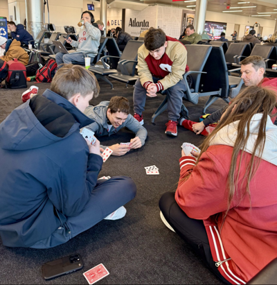 OU men's gymnastics bonds during winter storm