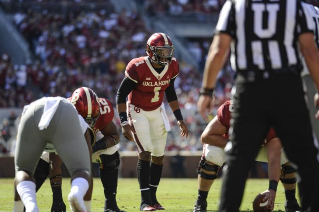 OU football: Jalen Hurts named Big 12 Offensive Player of the Week