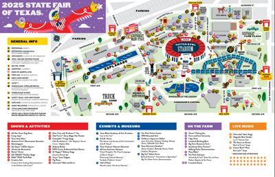 State Fair of Texas 2025 map