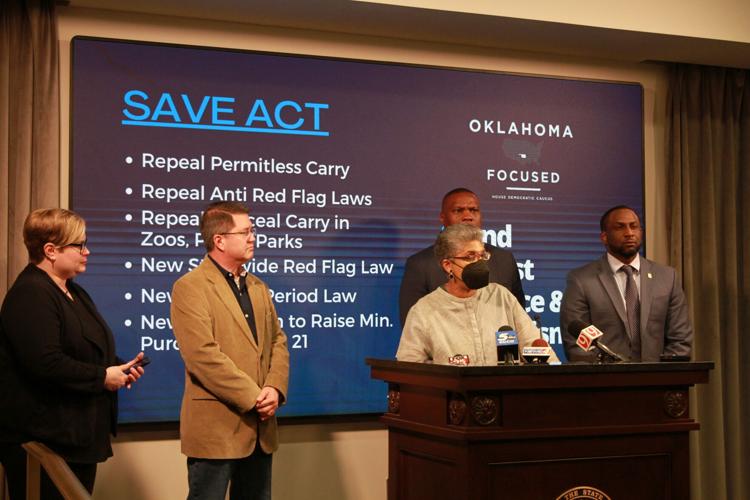 democratic caucus press conference - regina goodwin