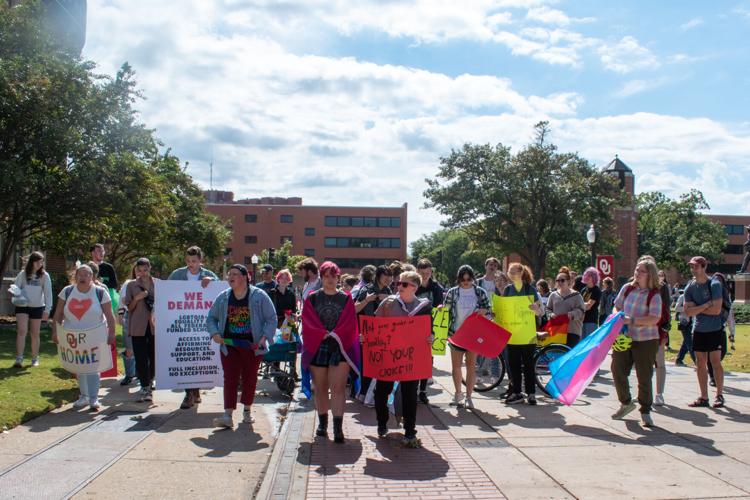 Strike-out queer-phobia walk out
