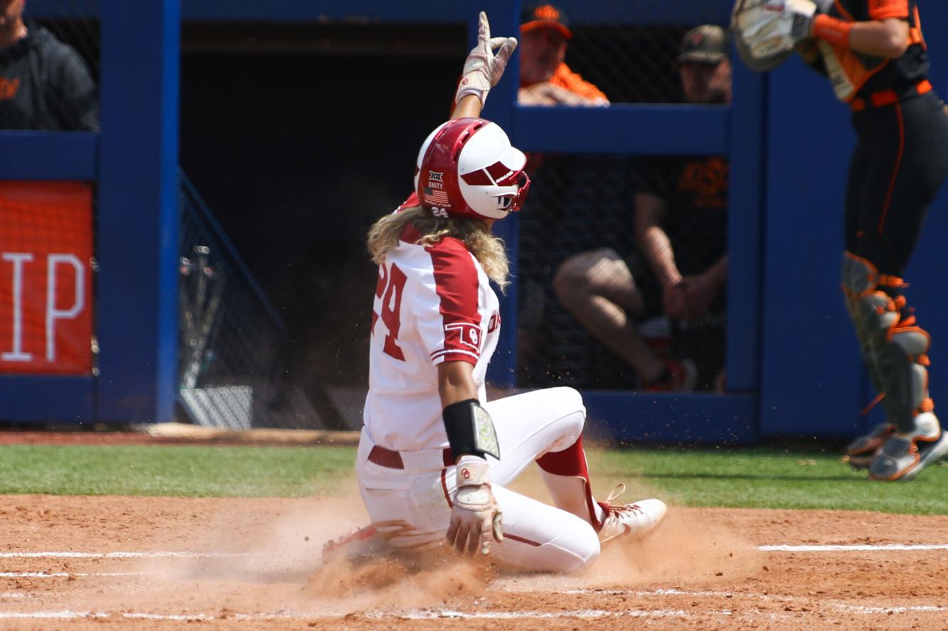 PHOTOS OU softball runrules Oklahoma State 102 to win the Big 12 Softball Championship