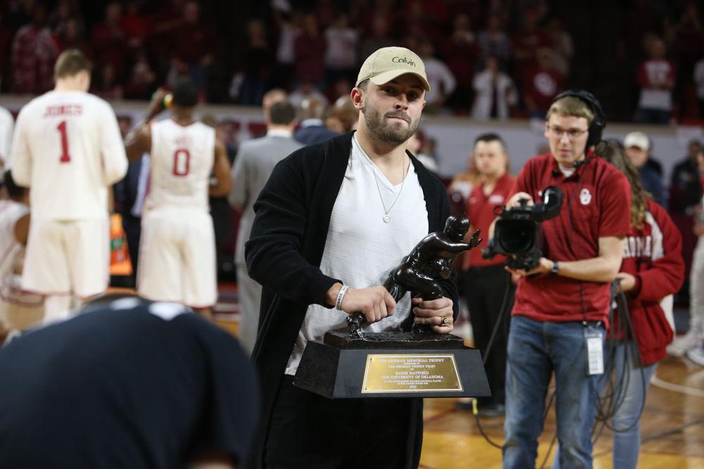 OU football Baker Mayfield, in Norman for Heisman statue unveiling
