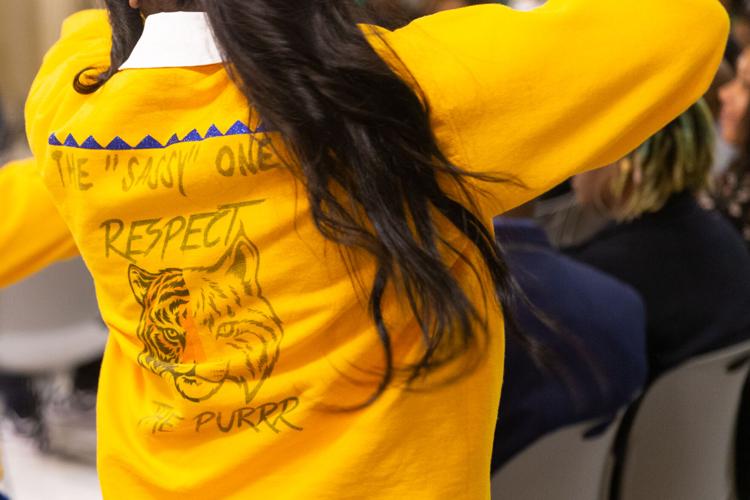Dunjee Tigers cheerleader sweatshirt