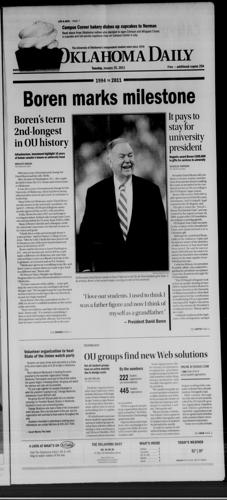 Boren marks milestone