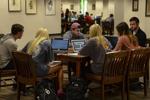 Students studying