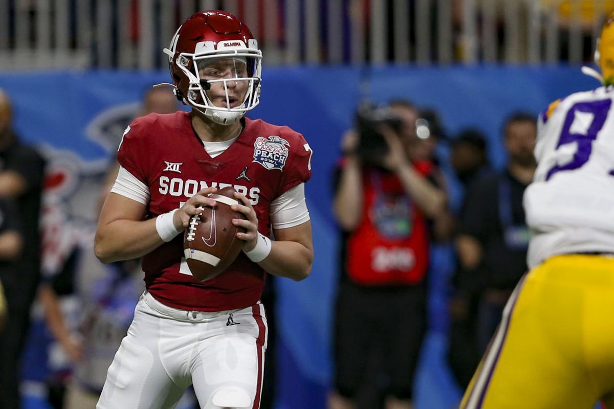 Ou Football Spencer Rattler Behind Justin Fields Trevor Lawrence