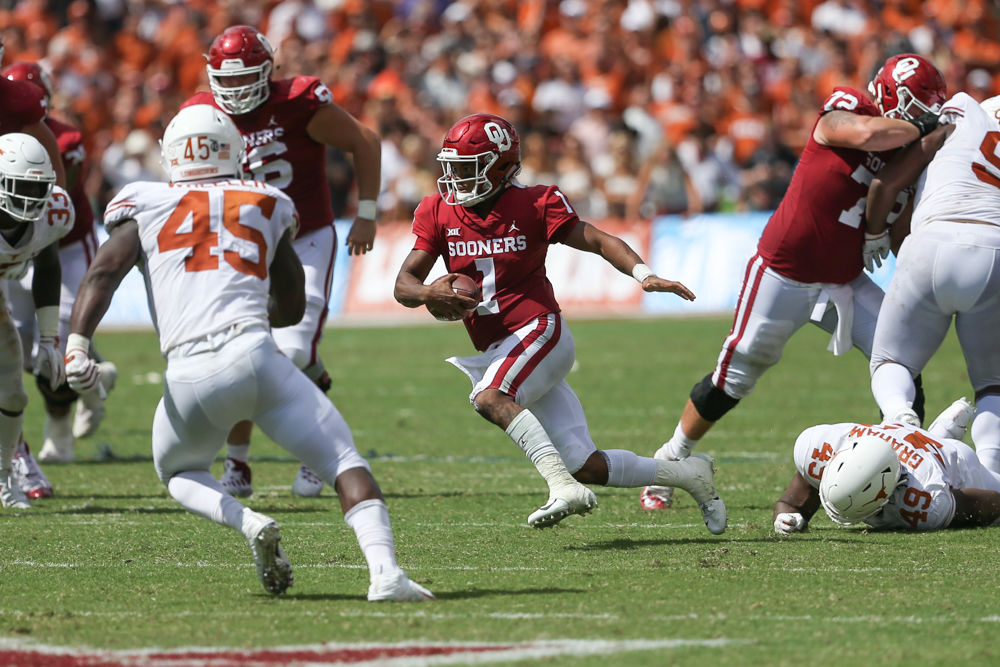 Slowing down Oklahoma QB Kyler Murray will be a difficult task for the  Texas defense - Burnt Orange Nation