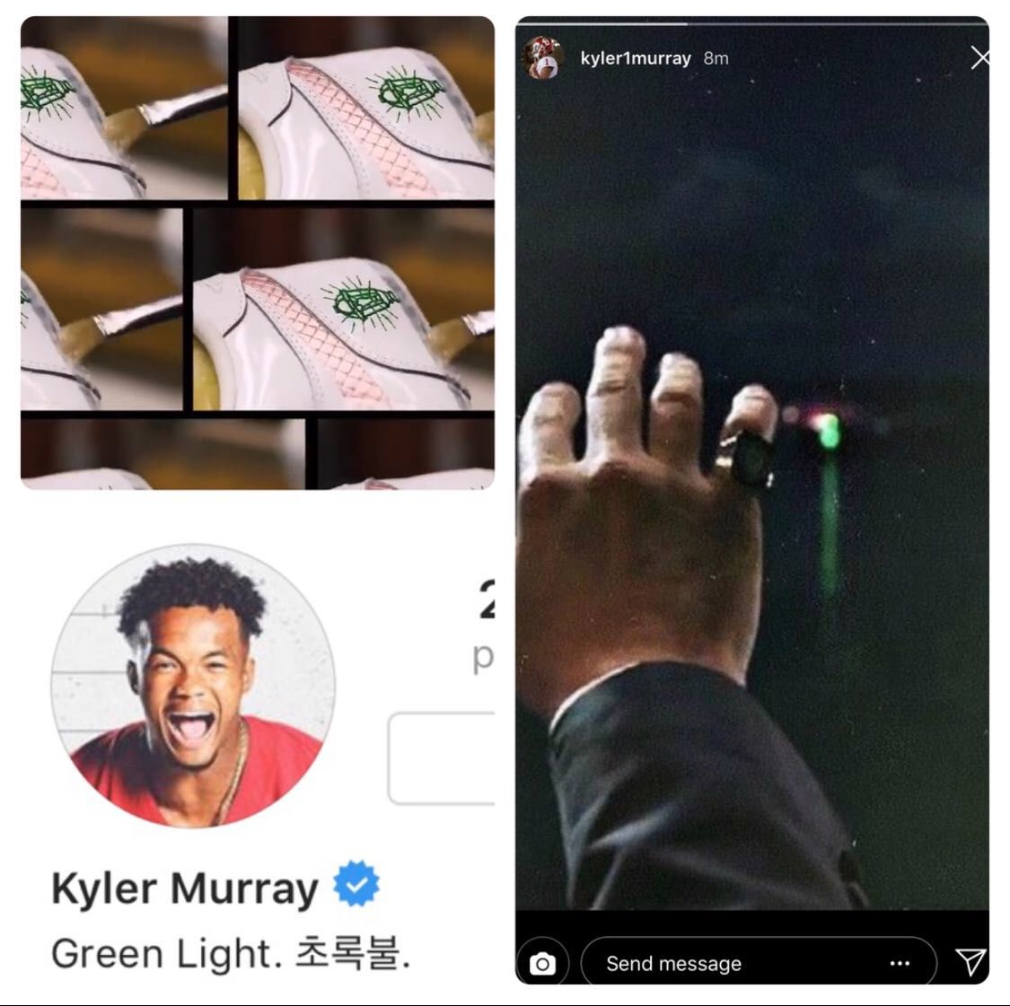 kyler murray green outfit