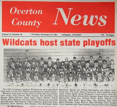 40 years ago in the Overton County News