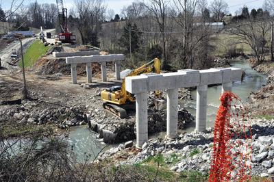 Progress continues on Carr Creek bridge