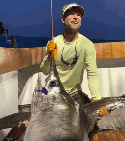 Team lands 301 lb. swordfish
