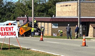 Early voting preceded by paving
