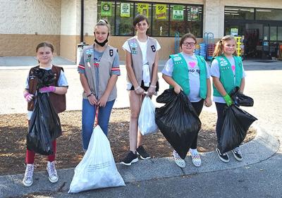Local Girl Scouts conduct clean-up