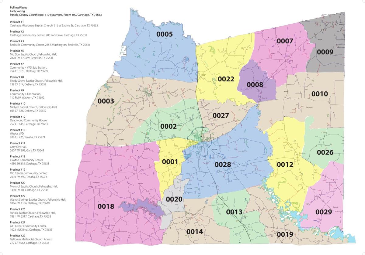Panola County Elections Precinct Map