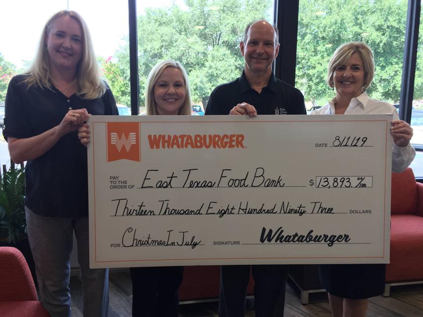 Area Whataburgers Collect 30 000 Pounds Of Food For East Texas