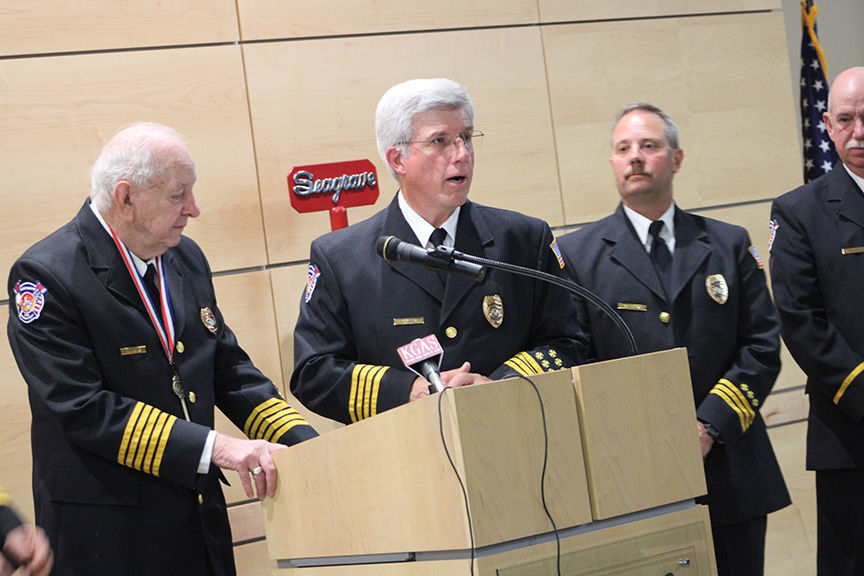 Still at the Helm Carthage Fire Chief honored for 50 years of