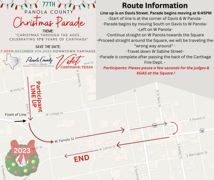 New route planned for Carthage's Christmas Parade, set for Monday