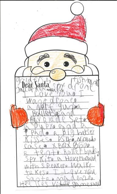 Panola County Kids Write Letters To Santa Lifestyles Panolawatchman Com - roblox xbox error 109